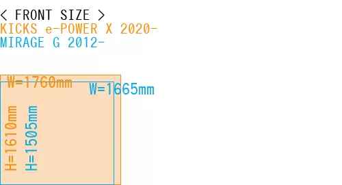 #KICKS e-POWER X 2020- + MIRAGE G 2012-